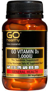 Go Healthy Vitamin D3 1000Iu 90s