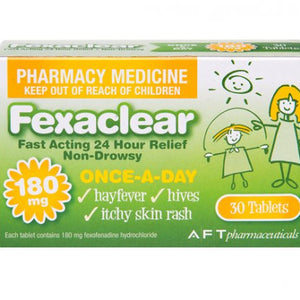 Fexaclear 180mg 30s
