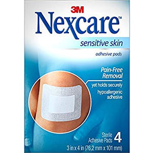 Nexcare Sensitive Skin Adhesive Pads 4