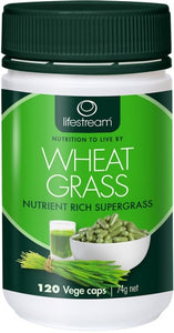Lifestream Wheat Grass 120s