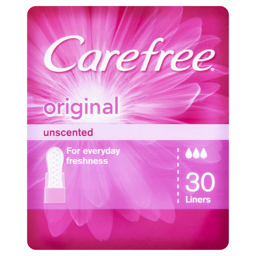 Carefree Panty Liners Regular Unscented 30s