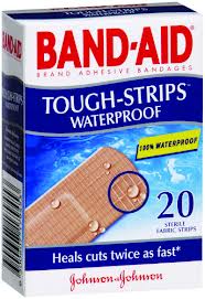 Bandaid Tough Strips Waterproof 20Pk