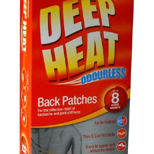 Mentholatum Deep Heat Back Patch 2Pk