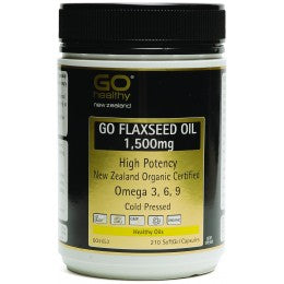 Go Healthy Flaxseed Oil 1500mg Organic 210s