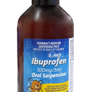 Ethics Ibuprofen Suspension Liquid 100mg/5ml 200ml