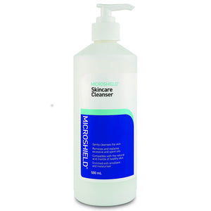 Microshield Skin Cleanser - 500ml Fragrance-Free Solution for Gentle Skin Cleansing