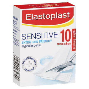 Elastoplast Strip Sensitive 6cmx10cm 10Pk